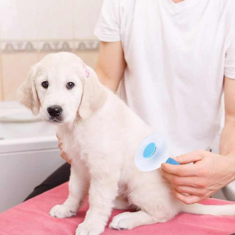 Escova Rasqueadeira Tira Pelos Pet Cães e Gatos