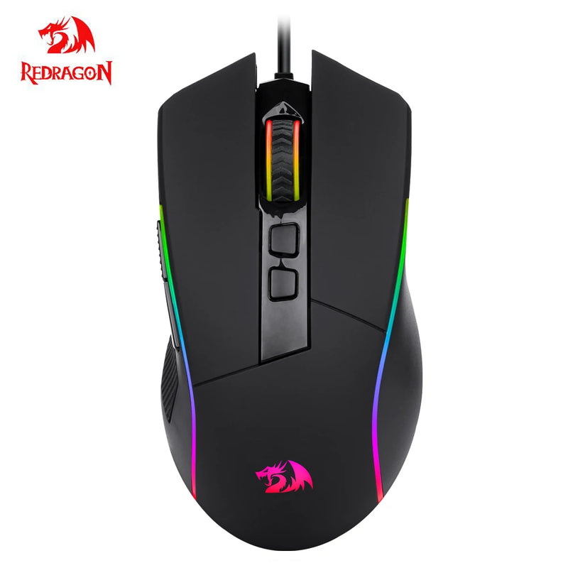 Mouse Gamer Redragon Predator, Chroma RGB, 8000DPI, 9 Botões, Preto - M612